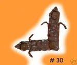 Rustic Door Hardware-"square" Small #30-MEXICAN-IRON-HAND Hammered-handmade. Fixed Price $16.97.