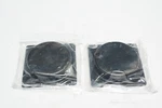 Lot Of 2 Black Flush Sliding Closet Door Finger Pull, Recessed Kitchen Cabinet. Fixed Price $18.99.