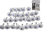 Vtg Belwith Cabinet Knobs Pulls P29-BF Blue Delft Porcelain Qty 30 Farm House. Fixed Price $85.00.