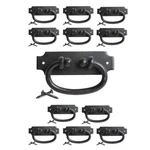 Black Wrought Iron Cabinet Pulls Hepplewhite 5.25" Drop Style Pack Of 12. Fixed Price $154.99.
