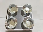 Concepts Faceted Round Crystal Drawer Handles Pull Knobs Cabinet Door S/4. Fixed Price $38.99.