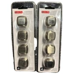 (2-4PK) New Delta Mandara 1-1/4 In. (32MM) Brushed Nickel Square Cabinet Knob. Fixed Price $16.98.
