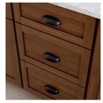 Lot Of 12! Allen + Roth Drawer Cabinet Cup Pulls - Black. Fixed Price $19.99.