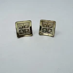 Vtg Jaybee Jb Manufacturing Corp Square Drawer Knobs Mcm Mid Century Gold X2. Fixed Price $8.00.