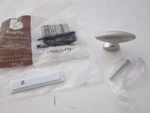 Lot Of 94 PA0211-PN Pearl Nickel 1/2" Smooth Oval Knob Pull Hickory Metropolis. Fixed Price $89.99.