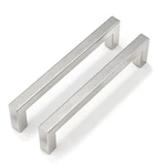 Goldenwarm 30 Pack 5 Inch Brushed Nickel Cabinet Pulls Square Drawer Handles .... Fixed Price $58.03.