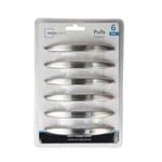 Mainstays (6 Pack) Zinc Center-to-center Curved Cabinet Pull 3-3/4" Satin Nickel. Fixed Price $13.00.