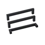 Goldenwarm 45 Pack 6 1/4 Inch Black Cabinet Handles Matte Drawer Pulls .... Fixed Price $127.15.