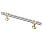 Alzassbg 5IN Knurled Satin Nickel Gold Kitchen Cabinet Pulls Drawer Handles Pack. Fixed Price $66.59.