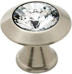 Alno C214-CLR/SN Swarovski Crystal 1/4" Knob Satin Nickel. Fixed Price $51.96.