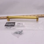 Gliderite Solid Knurled Bar Pull Cabinet Hardware Handle Satin Gold 7.5". Fixed Price $10.79.