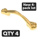 New 4-PACK Lot Amerock Expressions Brushed Brass 3" Cc Cabinet Pull BP1471O74. Fixed Price $17.62.