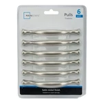 Mainstays 3" (76MM) Center-to-center Footed Cabinet Pull, Satin Nickel, Pack. Fixed Price $16.99.