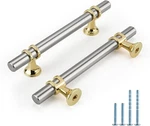 Rergy 10 Pack Cabinet Pulls Brushed Nickel 3.75 (96MM) Sliver And Gold. Fixed Price $23.99.
