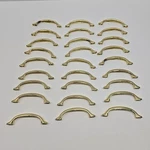 Lot 27 Kbc Keeler Brass Cabinet Drawer Pull #43861 Arch Handles Gold 1993 Vtg. Fixed Price $64.95.