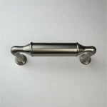 Laurey Kensington 3-3/4" Centers Brushed Satin Nickel Cylindrical Drawer Pull X5. Fixed Price $12.49.