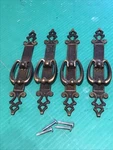 Lot Of 4 Vintage Amerock Rd. Can 171-1 Drawer Pulls Hardware Fixed Bail. Fixed Price $29.95.