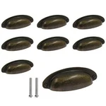 Yoohey 8PACK 3.5" Hole Center Vintage Farmhouse Pulls Cup Handles Flat B.... Fixed Price $20.43.