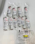 (qty 10) Richelieu BP33285195 Functional And Practical Wire Metal Pull Nickel. Fixed Price $20.24.