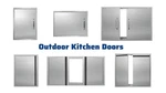 Outdoor Kitchen Doors With Vertical Invisible Handle Stainless Flush Mount. Fixed Price $84.77.