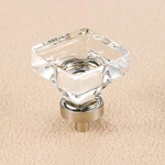 8 Pack Square Crystal Glass Drawer Knobs Pulls For Cabinets & Dressers. Fixed Price $33.43.