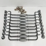 (9) Top Knobs Tuscany Drop Cabinet Pull Antique Pewter 8-13/16" Ctc Mdc 3214-224. Fixed Price $174.99.