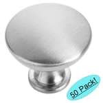*50 Pack* Cosmas Satin Nickel Traditional Solid Round Cabinet Knobs #5305SN. Fixed Price $54.45.
