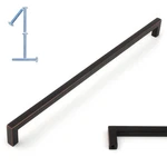 Koofizo Solid Square Bar Cabinet Handle 12-3/5" Cc 1PCS, Oil Rubbed Bronze. Fixed Price $21.99.