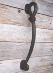 Vintage Style Twisted Rope Cast Iron Large Door Gate Handle Cabinet Pulls Rustic. Fixed Price $99.00.