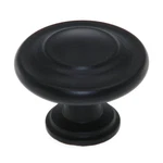 Amerock Inspirations 3/8" Flat Black Ringed Cabinet Knob Pull BP1586-FB. Fixed Price $5.93.