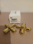 Moen 97447 2 Handles Polished Brass Replacement Knob Inserts New Box. Fixed Price $19.99.