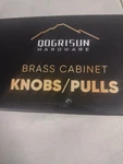 Qogrisun 2 Pack Solid Brass Cabinet Pulls 11" Oal 8-3/4" Center To Hex. Fixed Price $14.00.