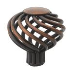 1-1/2" Twisted Birdcage Cabinet Drawer Pull Knob Antique Brass. Fixed Price $14.12.