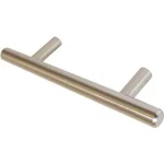 6" Hollow Stainless Steel T-bar Pull Handle W/ Screws Satin Nickel- Set Of 25. Fixed Price $125.00.