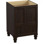 Kohler K-99514-LG-1WB Damask Vanity Legs & Doors Drawer 24-INCH Claret Suede. Fixed Price $699.00.