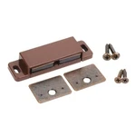 Pack Of 100 - Brown Kitchen Cabinet Door Double Magnetic Touch Latch & Plate. Fixed Price $359.99.
