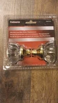 Prosource Polished Brass Glass Round Mortise Lock Door Knob Set Easy Install. Fixed Price $12.99.