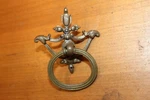 Beautiful Antique Arco Cast Bronze Drawer Bail Drop Handle Pull N-53. Fixed Price $15.75.