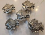 Emenee (?) School Of Fish Drawer Pulls Set 5 (no Screws). Fixed Price $42.98.