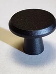 Viborg Round Cabinet Pulls, Matte Black Mushroom Drawer Knobs, 1.25" Diameter. Fixed Price $11.95.