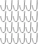 Antrader Household Metal J Shaped Wall Door Key Coat Bag Hanger Hook Silver Tone. Fixed Price $8.92.