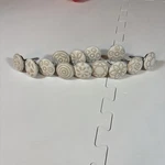Lot Of 13 White Creme Cream Ceramic Kitchen Cabinet Knobs Screw Back. Fixed Price $15.00.