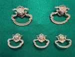 Antique Colonial Drawer Pulls 5-PC Set Pewter Finish Ornate Furniture Hardware. Fixed Price $61.56.