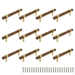 Tsnamay Drawer 5.51"/140MM Pulls Brass Walnut L5.51" H3.78" Two Hole, Wood. Fixed Price $100.99.