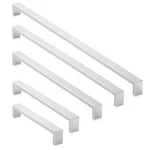 Solid Stainless Steel Cabinet Hardware Square Handle Pull Brushed Nickel. Fixed Price $44.99.
