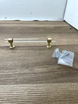 Signature Hardware Beryn 6 Acrylic Appliance Pull - Satin Brass. Fixed Price $31.49.