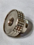 Knurled Knob, 1-1/4" Chromed Brass 7/16-14 Coarse Threaded Through-hole. Fixed Price $14.99.