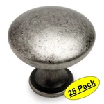 *25 Pack* Cosmas Cabinet Hardware Weathered Nickel Round Knobs #5305WN. Fixed Price $27.23.