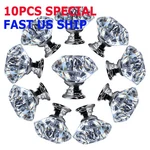 10PCS Crystal Glass Cabinet Knob Diamond Shape 30MM Drawer Cupboard Handle Pull. Fixed Price $9.95.