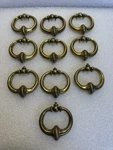 10 Vintage Keeler Brass Co Ornate Antiqued Drawer Pull Handle Solid Nos 96. Fixed Price $40.00.
